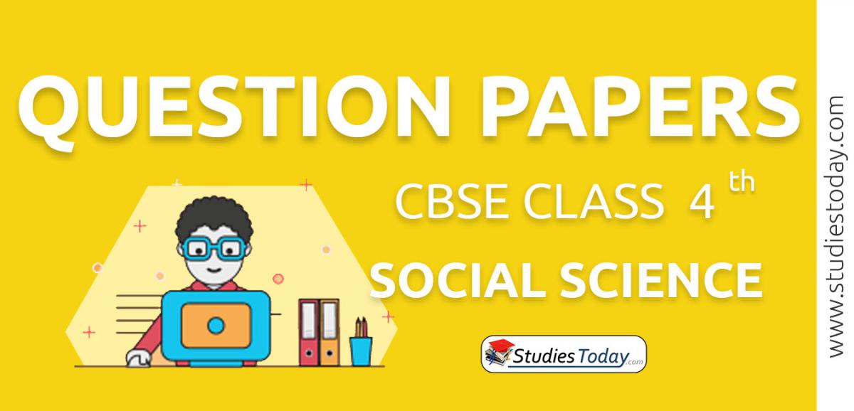 CBSE Question Papers Class 4 Social Science PDF Solutions Download